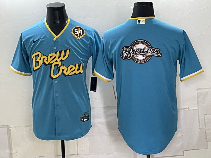 Men 2026 Milwaukee Brewers Blank blue Game Nike MLB Jersey 100603
